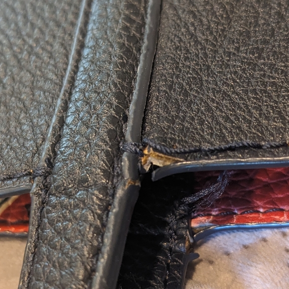 Large Reversible Ralph Lauren Navy/Floral Tote - Picture 9 of 9